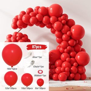 Balloons 87 pcs White Balloons Garland Arch Kit - Image 7