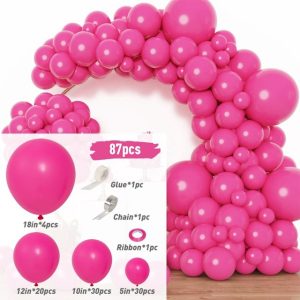 Balloons 87 pcs White Balloons Garland Arch Kit - Image 9