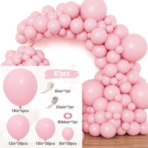 Balloons 87 pcs White Balloons Garland Arch Kit - Image 5