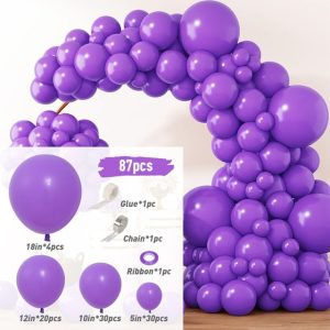 Balloons 87 pcs White Balloons Garland Arch Kit - Image 10
