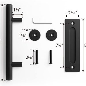 12" Heavy Duty Barn Door Handle - Image 4