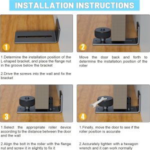 2PCS Barn Door Floor Guide - Image 6