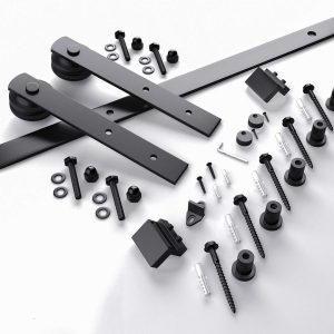 6.6ft Sliding Barn Door Hardware kit, Fit 36-40" W Doorpanel - Image 5