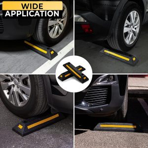 Heavy Duty Rubber Parking Stopper for Garage 2Pack - Image 3