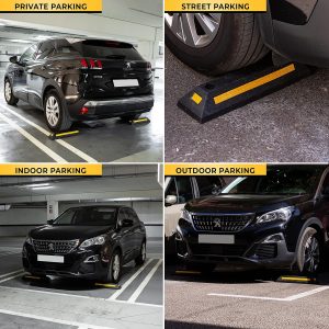 Heavy Duty Rubber Parking Stopper for Garage 2Pack - Image 4