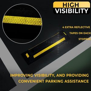 Heavy Duty Rubber Parking Stopper for Garage 2Pack - Image 6