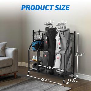 Golf Storage Organizer , Golf Bag Holder Club Organizer Rack - Image 5