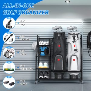 Golf Storage Organizer , Golf Bag Holder Club Organizer Rack - Image 3