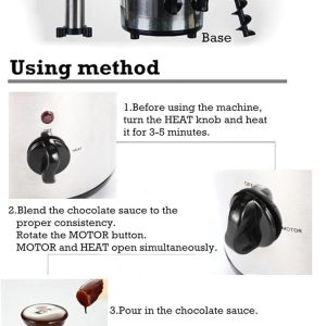4-Tier Stainless Steel Chocolate Fountain - Image 3